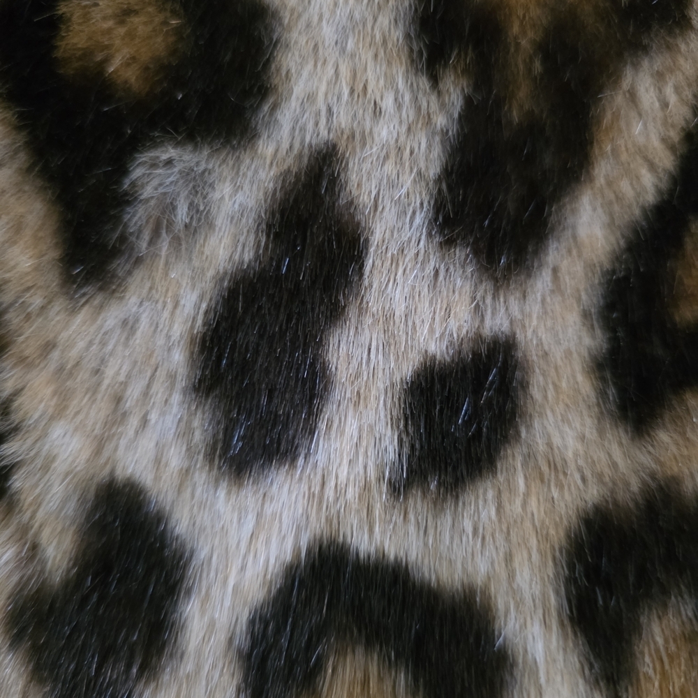Vintage MONDI faux Fur Leopard Statement Coat-Made In Germany-Y2K Mob Wife Lux - Picture 9 of 15